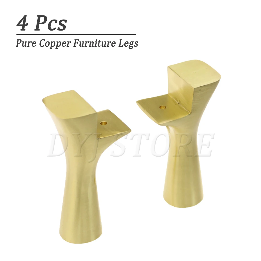 

Мебельные ножки из чистой меди в античном стиле, 4 упаковки