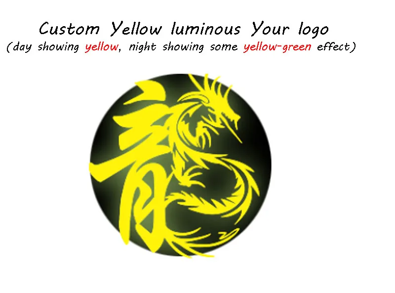 yellow to yellow 10 шт. ПУ светится в темноте теплопередача Винил Железный на футболке Пользовательский логотип светящаяся теплопередача-пленка светится в темном виниловом принте - Цвет: yellow to yellow