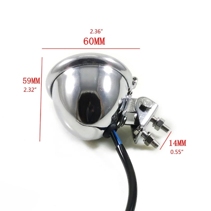 

Motorcycle Turn Signals indicator Light Retro Round Alloy Taillight Rear Indicator Light Motorcycle LED Tail Rear Light