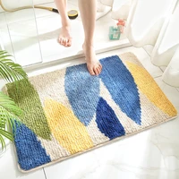 household toilet floor mat bathroom water absorption anti slip mat bedroom toilet doormat doormat entrance mat carpet