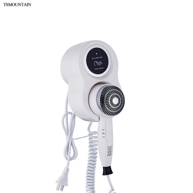 TSMOUNTAIN Hot and cold wind air blowers hotels 1600W hair drier for household and bathroom wall mounted hair dryer