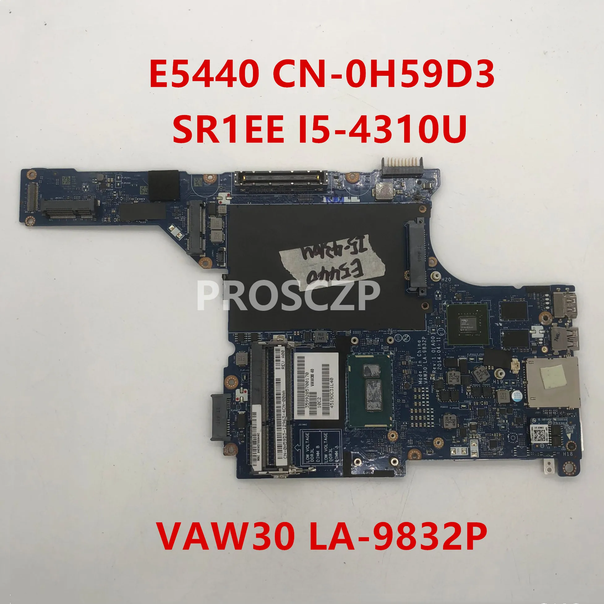 Бесплатная доставка Для E5440 5440 CN-0H59D3 0H59D3 H59D3 материнская плата для ноутбука VAW30