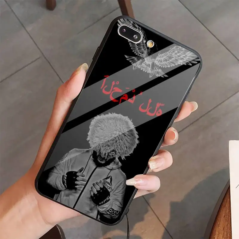 KHabib Nurmagomedov чехол для телефона из закаленного стекла iphone 6 7 8 plus X XS XR 11 12 13 PRO MAX mini |