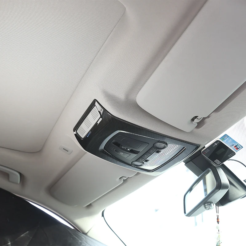 

Car Accessories Carbon Fiber ABS Front Reading Light Frame Trim 3D Stickers For BMW X3 X4 5 Series F10 F25 F26 2014-2017