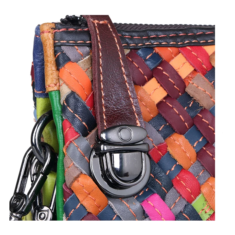 

GINYEZI 2020 new fashion leather women's bag hand woven handbag versatile women's small bag