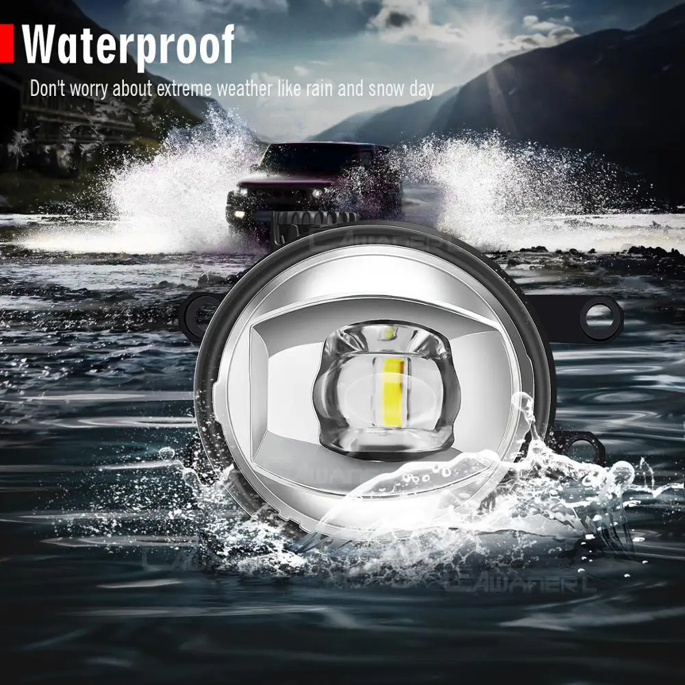 LED Fog Light For Toyota RAV4 RAV 4 2006-2012 2016-2018 Car Front Bumper Lens Lamp Daytime Running 30W 8000LM 12V | Автомобили и