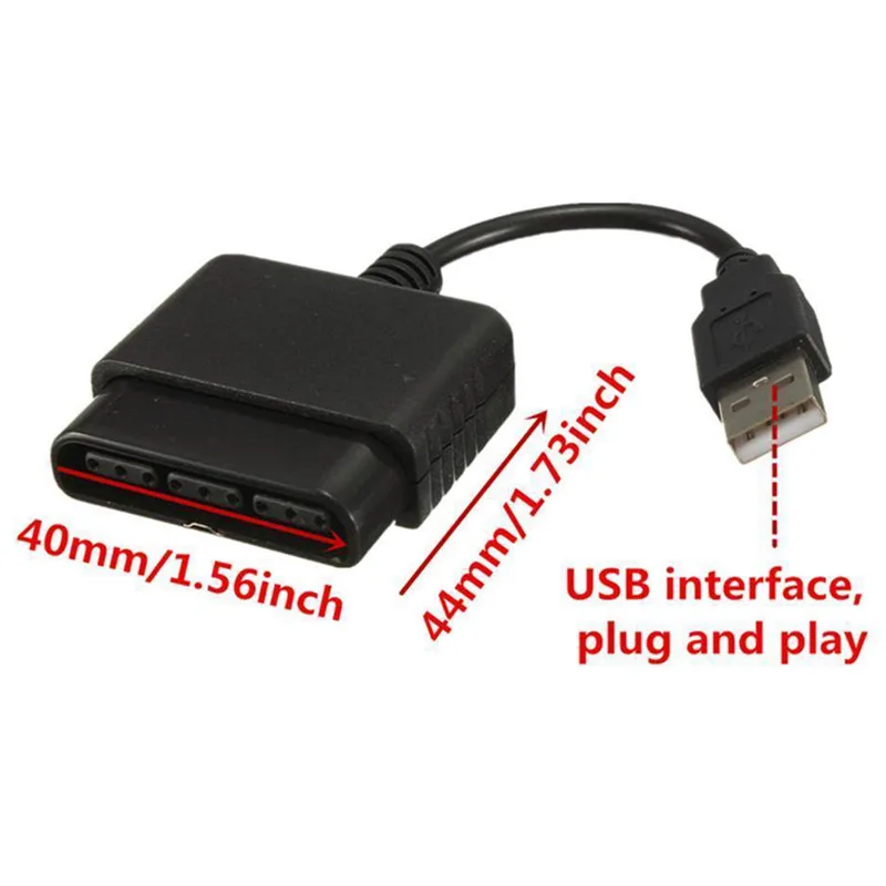 For PS1 PS2 Dualshock 2 Joypad GamePad to 3 PS3 PC USB Games Controller Adapter Converter Cable without Driver