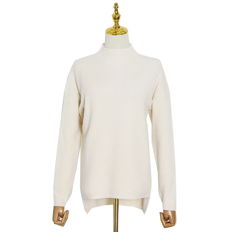 

Winter of , the new fashion leisure languid is lazy half a turtle neck long sleeve short solid color sweater before long after w