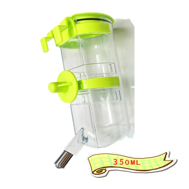

Dog Feeders Pet Supplies Fashion Environmental Protection Pet Drinking Cup Hanging Cage Kettle Automatic Drinking Fountain 350ML