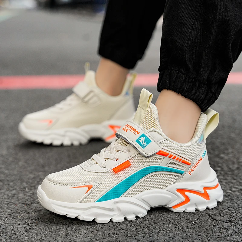

FEBMOFL New Kids Sport Shoes For Girls Sneakers Students Breathable Spring Mesh Children Shoes Girls Sneakers Light Shoes Boys