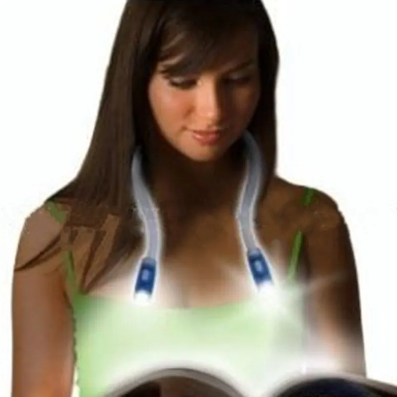 Мини лампа для чтения гибкая Handsfree Led горлышко фонарик на шею книга Новинка светодиодная Ночная вспышка свет кемпинг свет книга огни
