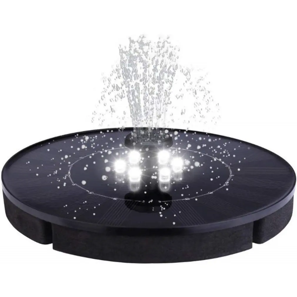 

Solar fountain AS10D1 floating outdoor pool floating water fountain electric storage fountain with LED lights