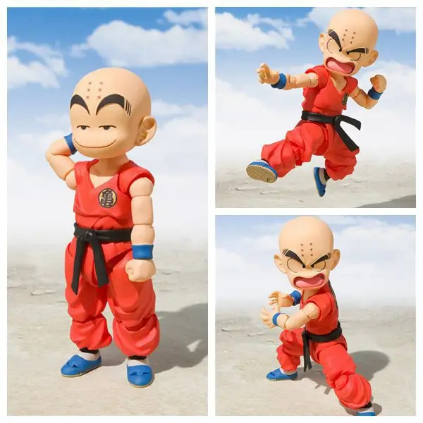 Аниме 10 см Dragon Ball Z Дети СВЧ Kuririn ПВХ фигурка Коллекционная модель игрушки