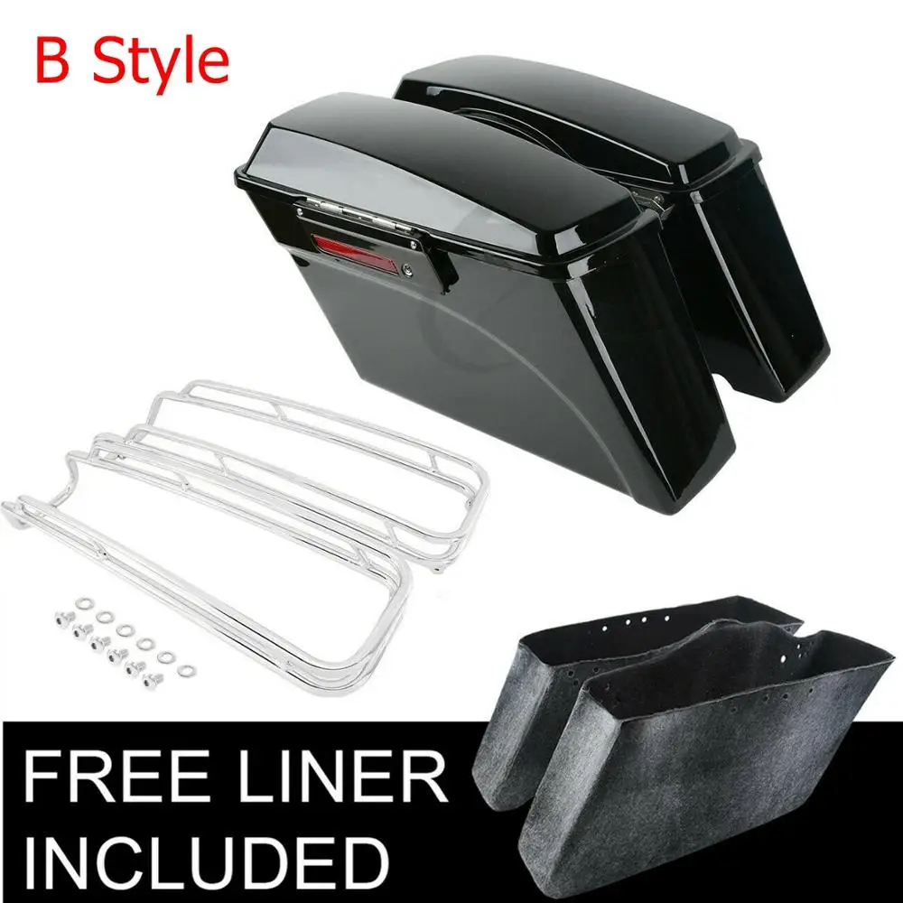 Жесткие сиденья для мотоцикла седельная сумка верхняя направляющая Harley Road King Street