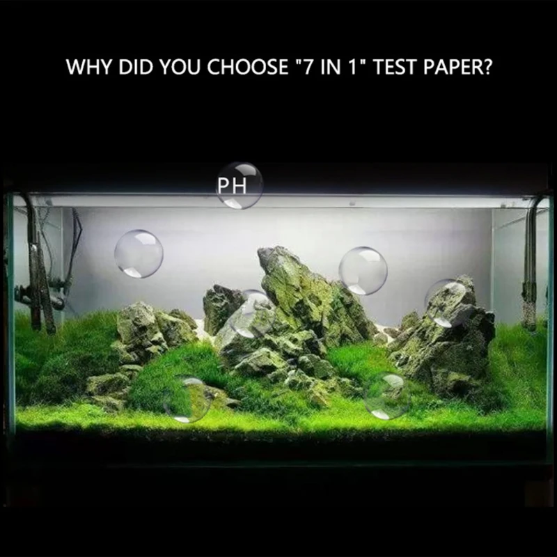 7 в 1 тестовые полоски для аквариума | Дом и сад