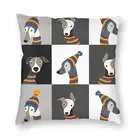 Наволочка для диванной подушки 40x40 см, с забавным рисунком Борзых, уипет Чехлы для подушек с изображением собак