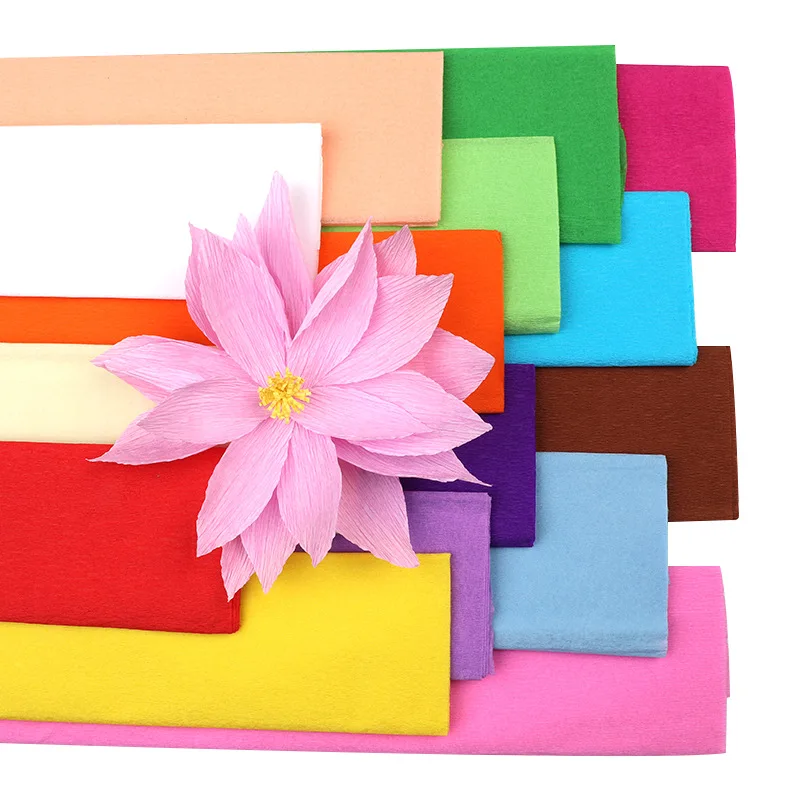 10 шт./лот 50*100 см цветная крепированная бумага цветок цветной платок упаковка для