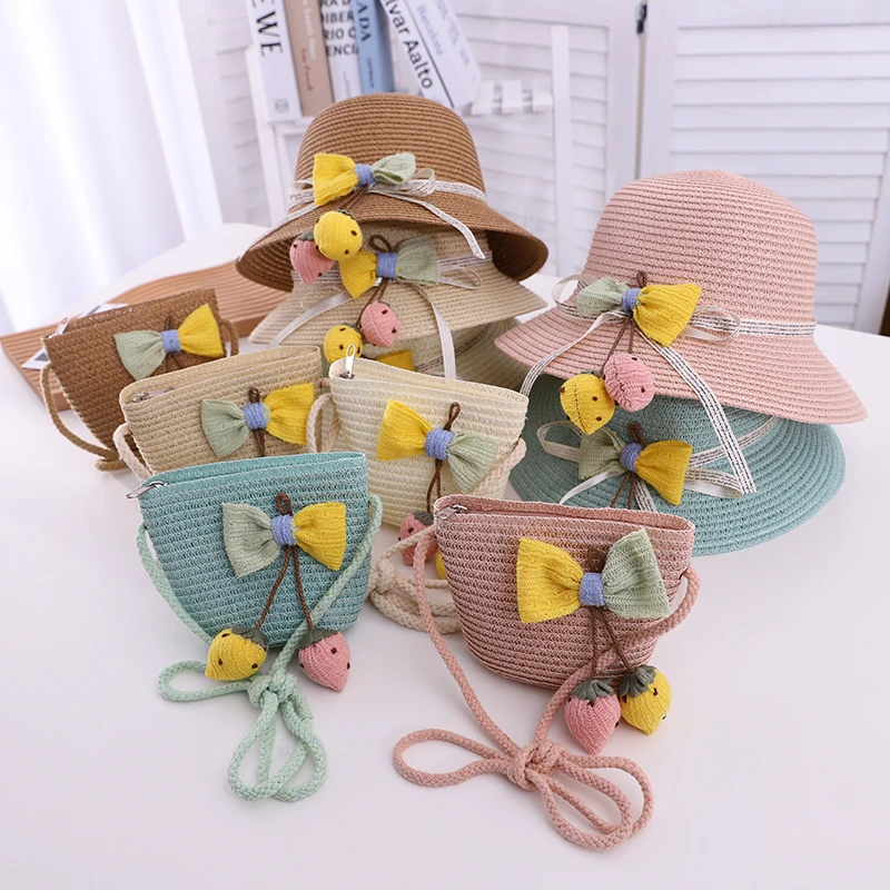 Летняя Детская Повседневная Соломенная шляпа для девочек новинка малышей детей