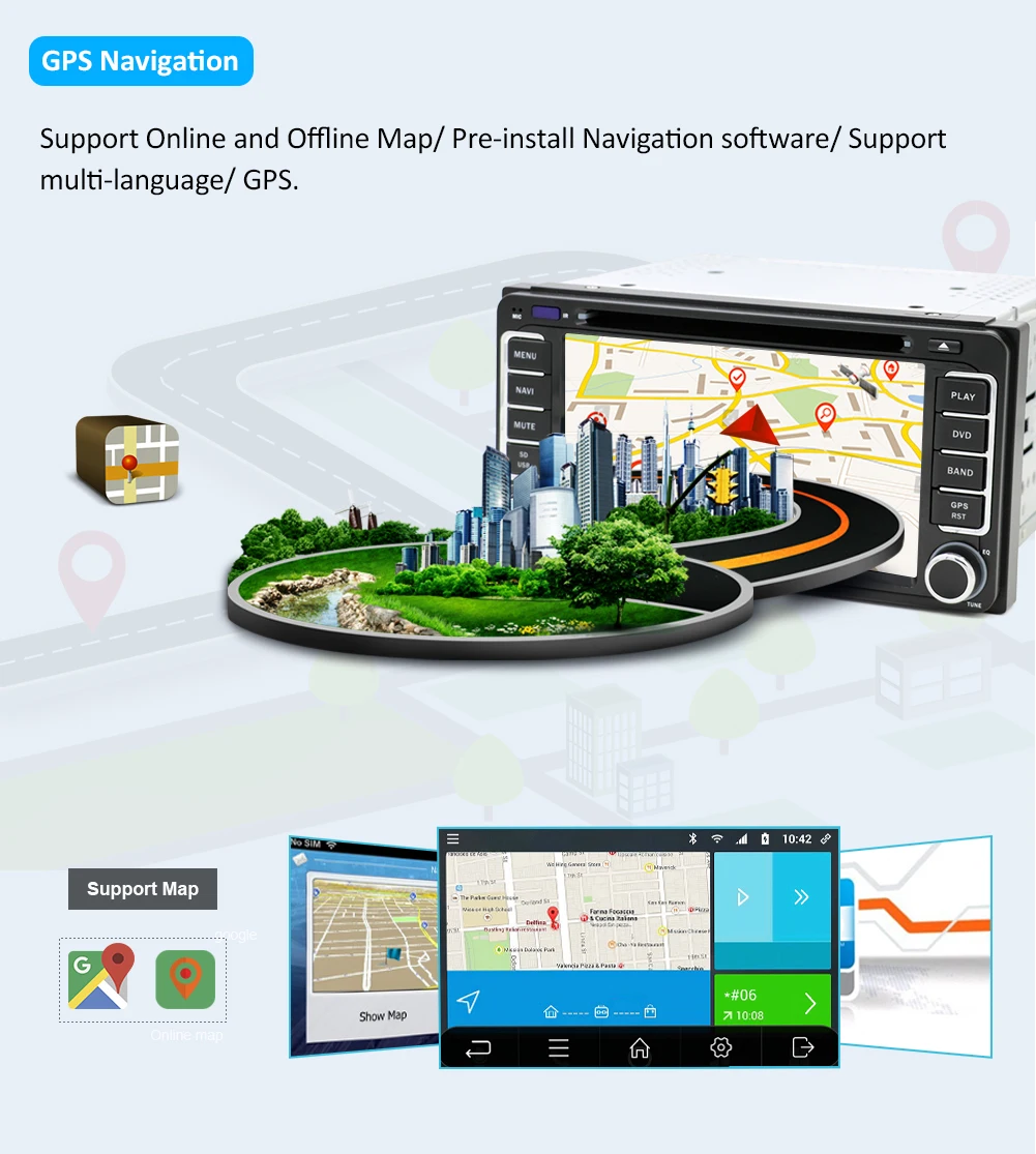 Android 9,0 4 ядра cpu 2 DIN универсальный радио автомобильный DVD gps стерео для Toyota Corolla Camry Prado RAV4 Hilux VIOS