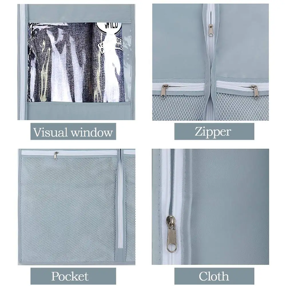 Чехлы для одежды мешки хранения вешалка пыли органайзер домашний портативный