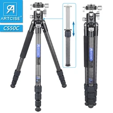 Carbon Fiber Tripod for Camera Professional Lightweight Compact Tripod for Travel Camera Stand with Low Gravity Center Ball head