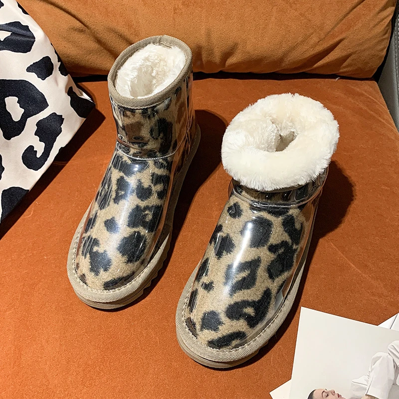 

Nice Waterproof Hot Style Ankle Boots Bread Shoes 2022 Women Winter Plush Thick Soles New Fashion Joker Snow Boots Zapatos Mujer