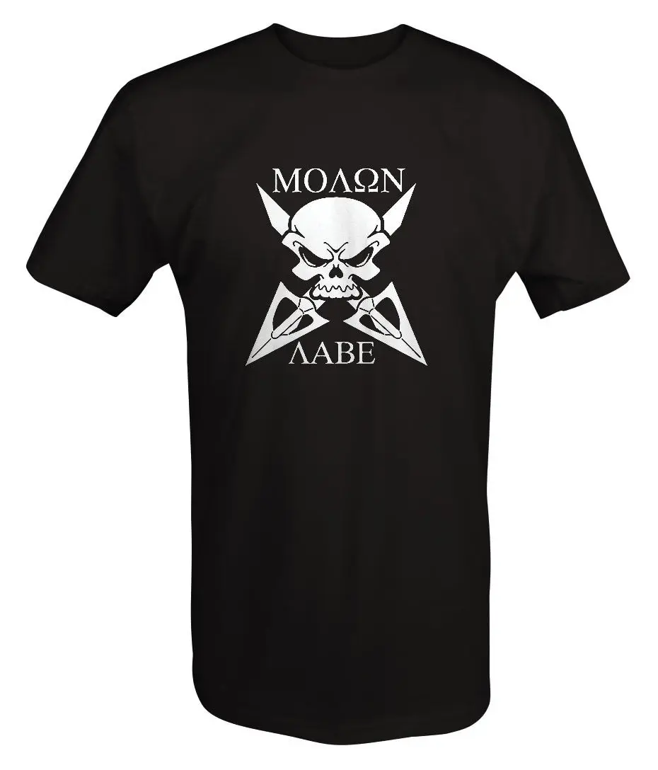 Мужская футболка 2019 новейший Molon Labe скрещенные кости наконечник стрелы для лука