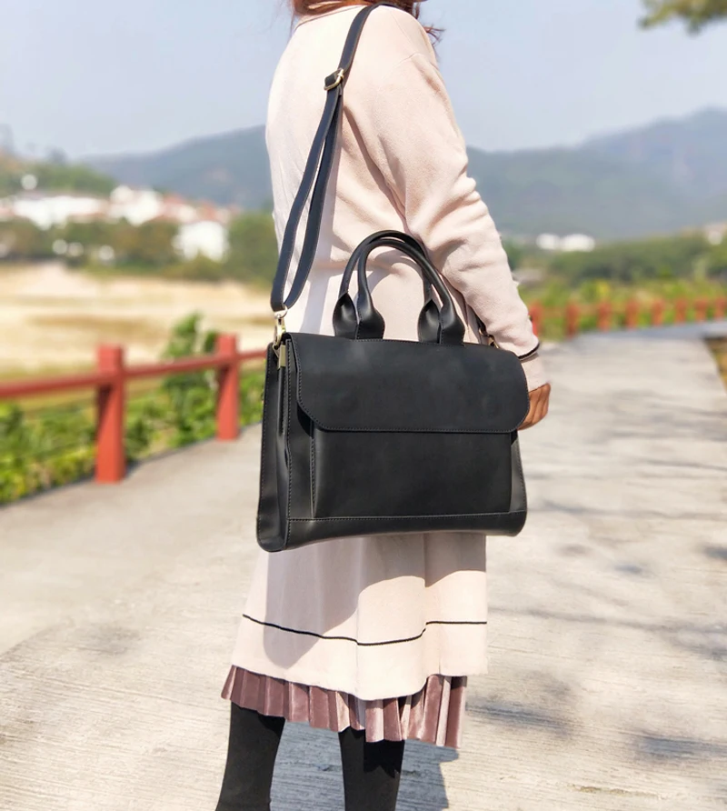 Роскошная дизайнерская сумка на ремне для женщин кожаный винтажный чемоданчик