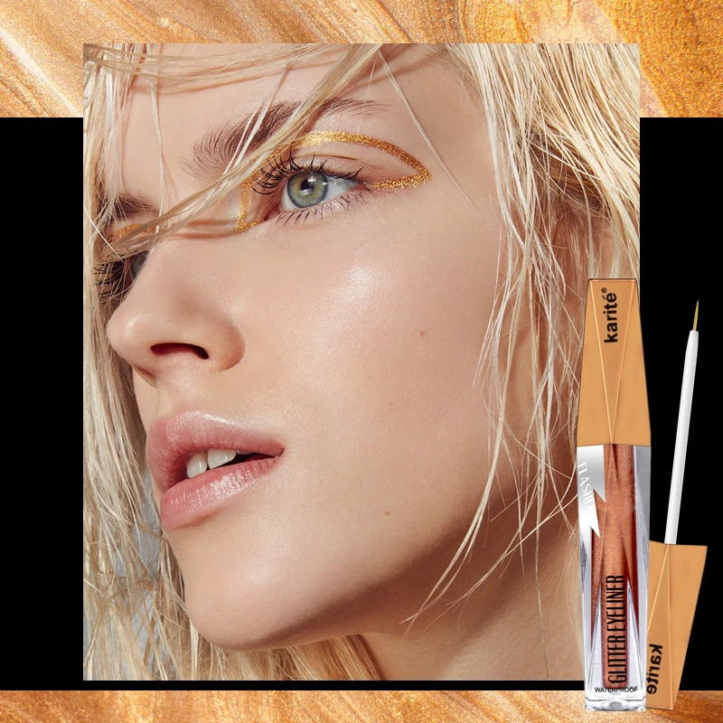 Профессиональный 6 цветов Жидкий блеск подводка для глаз женский косметический