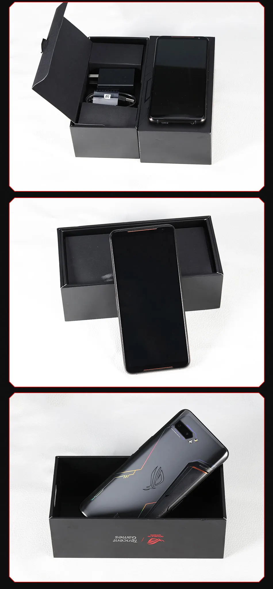 Global Firmwar Asus ROG Phone 2 8 Гб 128 ГБ игровой телефон ROG Phone II ZS660KL 6,59 дюймов 8 Гб 128 ГБ Snapdragon 855+ 6000 мАч мобильный телефон