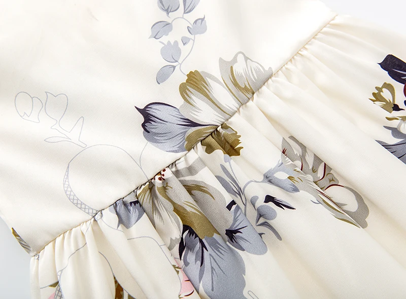 2020 детская одежда для маленьких девочек с цветами платье трапециевидной формы