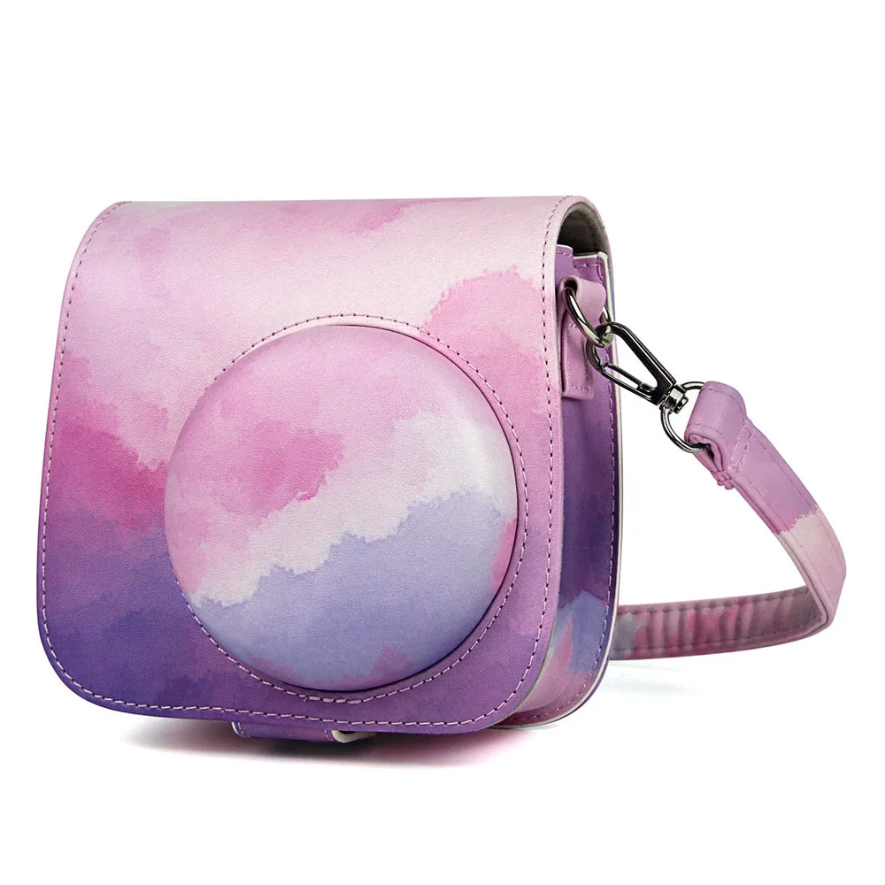 Чехол для камеры из искусственной кожи сумка с плечевым ремнем Fujifilm Instax Mini 9 8 +