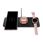 Для Samsung Galaxy Z Флип S21 ультра S20 5G S9 S8 Note9 бутоны Galaxy Watch 4 3 активных 2 iPhone 11 Pro XS Max XR 8 plus AirPods Pro Беспроводное зарядное устройство для быстрой зарядки с Trio