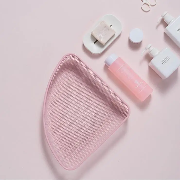 Угловая полка для ванной комнаты без перфорации популярный угловой стеллаж