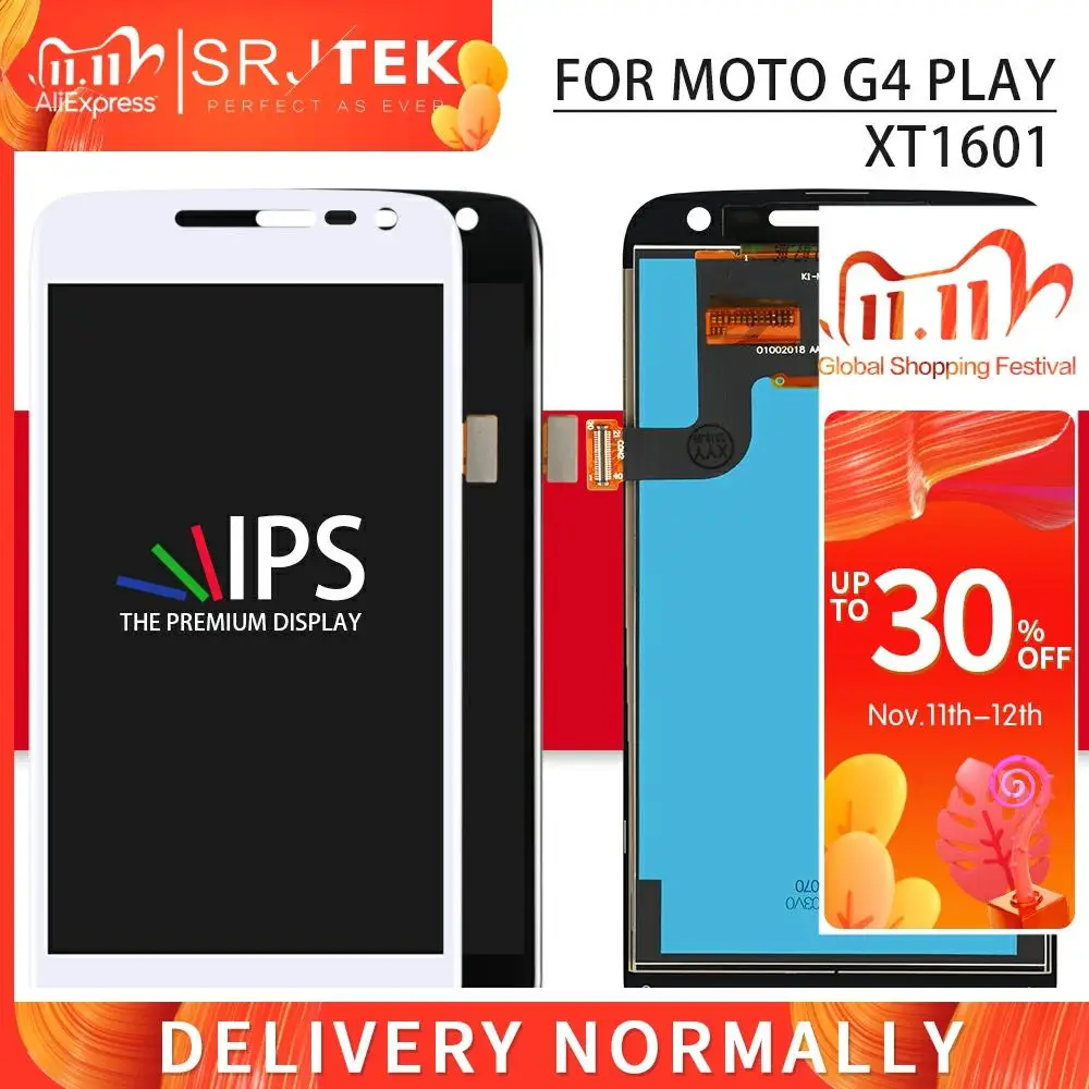 ЖК дисплей с сенсорным экраном и дигитайзером в сборе экран для Motorola Moto G4 Play