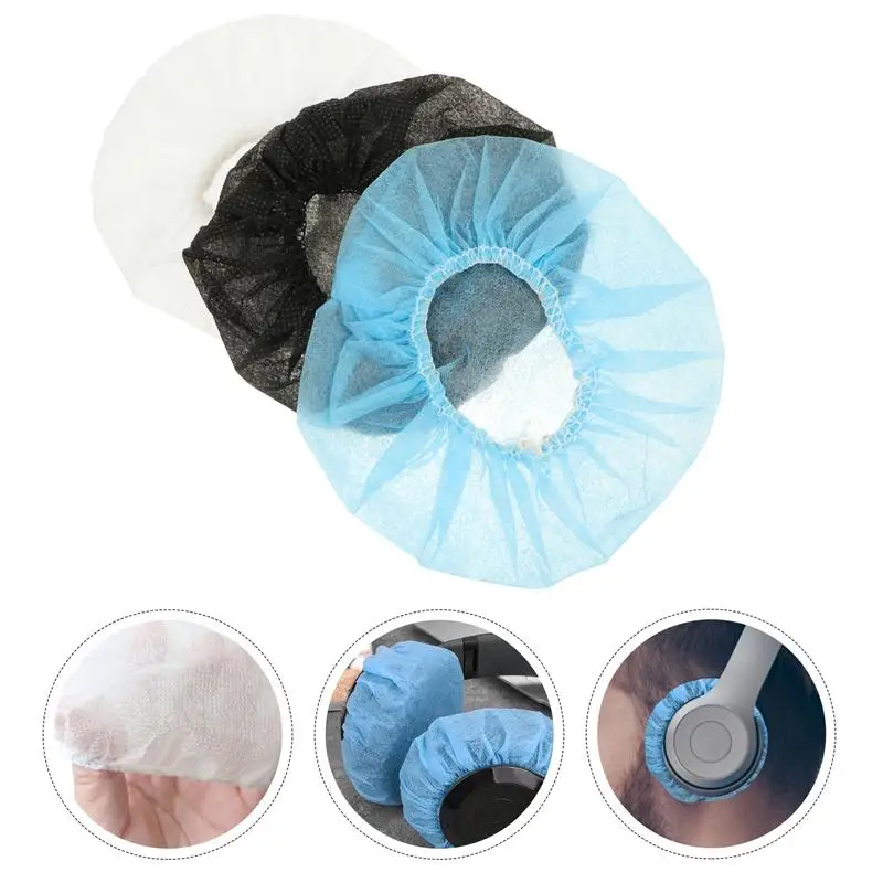 

300pcs Disposable Dustproof Earmuffs Waterproof Headset Covers Earcup Covers