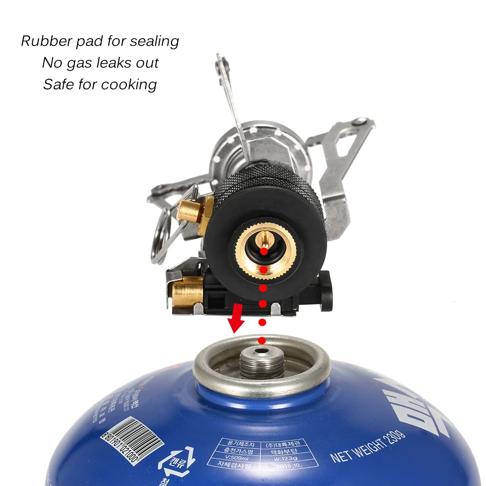 Складная Туристическая газовая горелка Tomshoo Mini рюкзак канистра походные