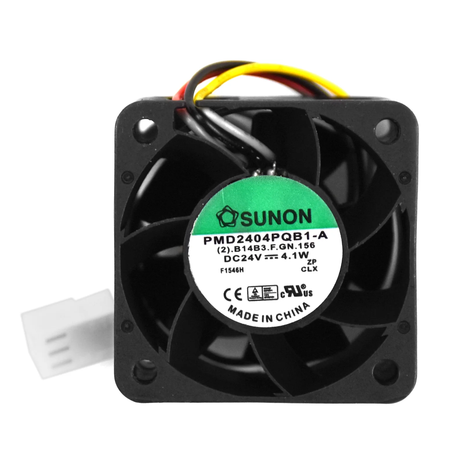 

For SUNON PMD2404PQB1-A DC24V 4.1W 40*40*28mm 3pin Double ball cooling fan