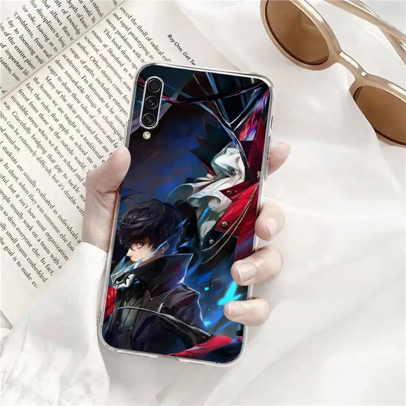 

Persona 5 ren amamiya Phone Case Transparent For Samsung Galaxy A71 A21s S8 S9 S10 plus note 20 ultra