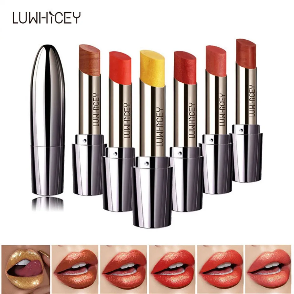 Позолоченная пуля голова помада перламутровая Русалка Ji блестящая