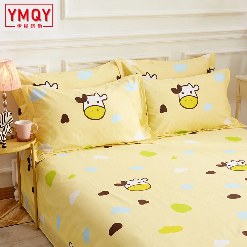 YMQY Simple cotton pillowcase for children cartoon cute fashion comfortable bedroom living room H | Дом и сад