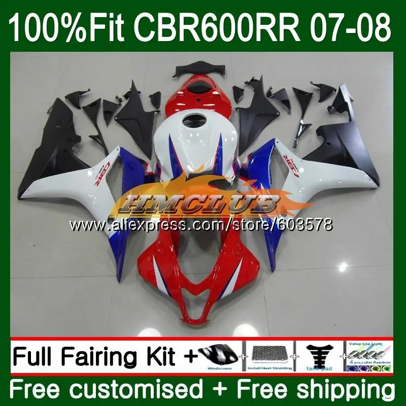 Инъекция для HONDA CBR 600 RR CBR600 2007 2008 74CL.160 CBR600RR 600RR 600F5 CBR600F5 F5 07 08 OEM Красные белые