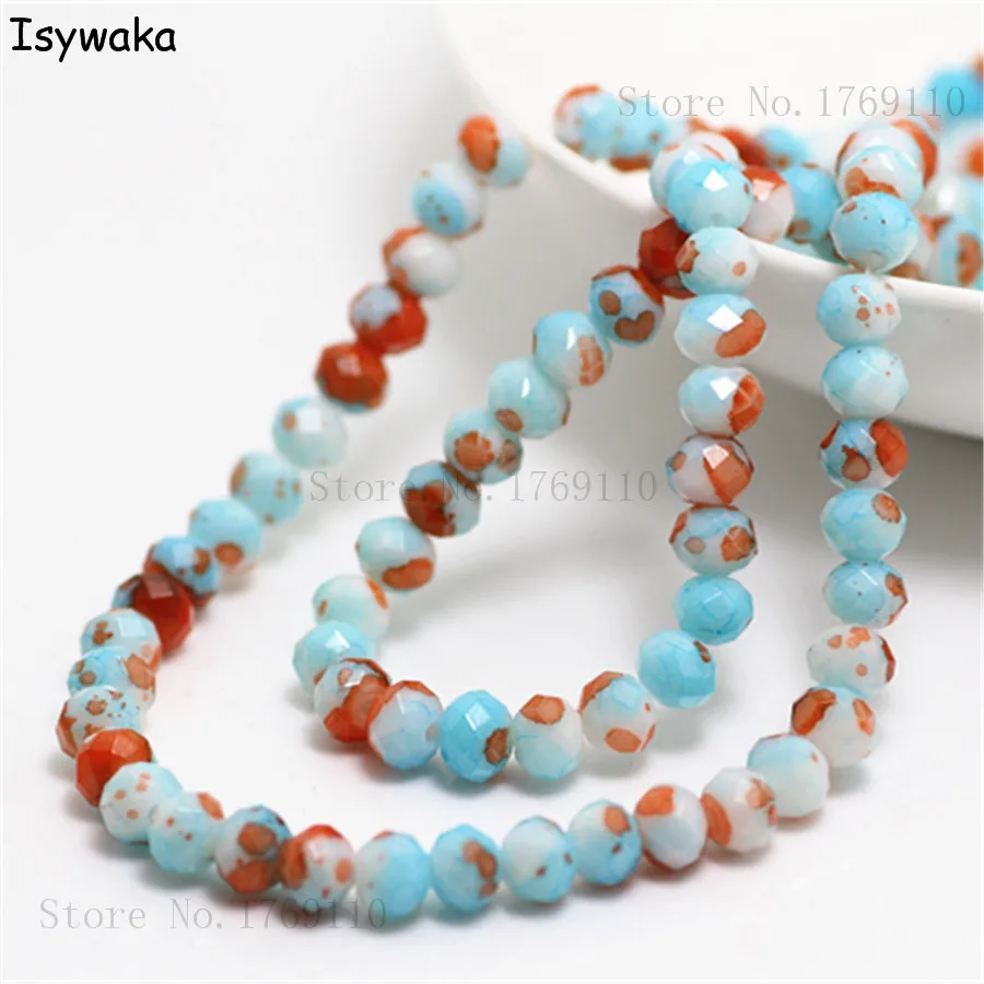 

Бусины круглые, граненые, 4x6 мм, для изготовления ювелирных изделий, 300 шт.