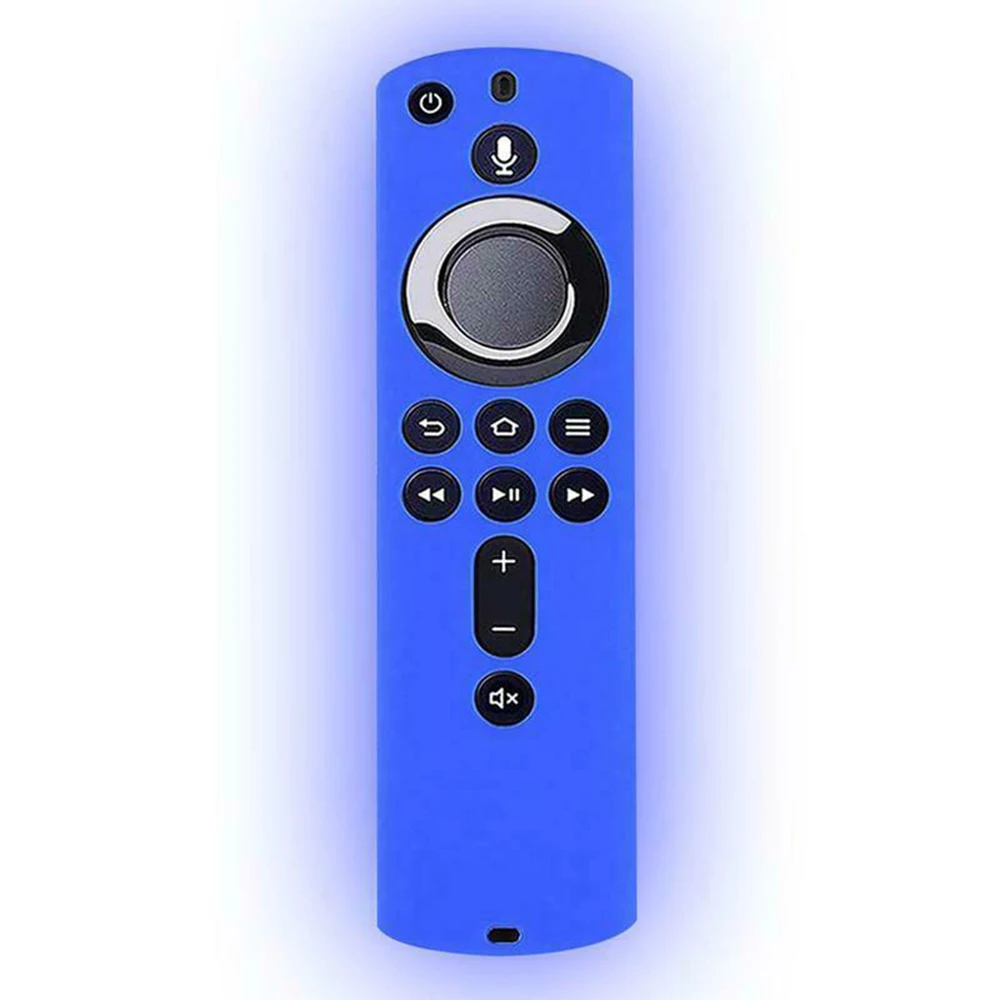 Новое поступление модный защитный чехол для Amazon Fire tv Stick 4K tv пульт дистанционного силиконовый светящийся чехол(только чехол - Цвет: Luminous Blue