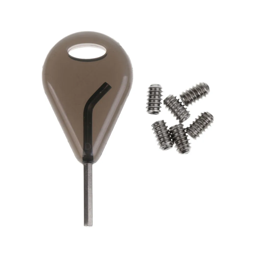 

6 Pcs/set Fin Grub Screws + Key Set For Surfboard Fin Surfing Surf Accessory