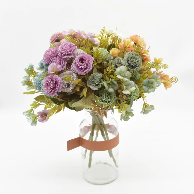 Искусственная сирень 5 вилок букет гвоздик для домашнего декора бонсай гостиной