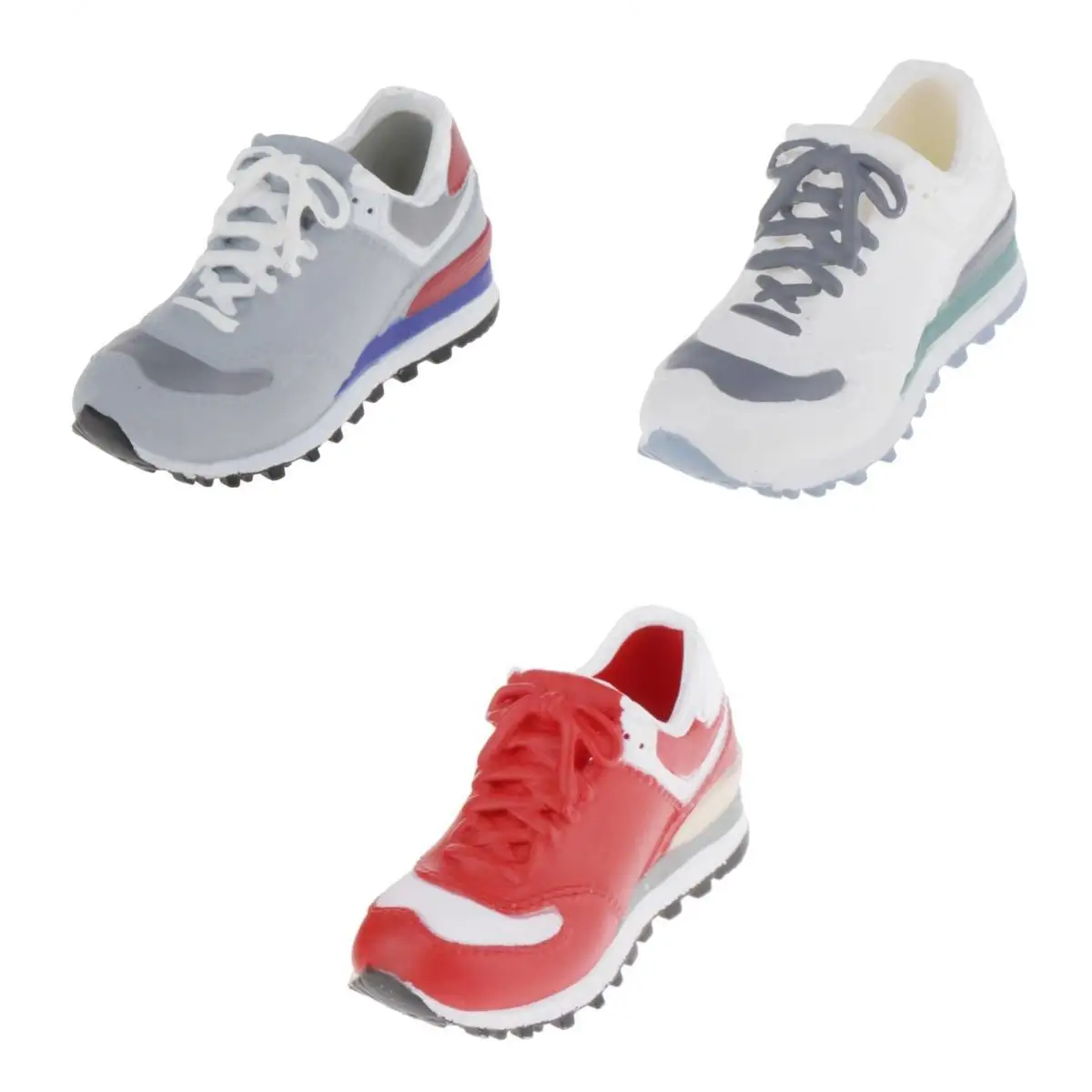 

3 Pairs Of Girl Dolls Plastic Sneakers Shoes For 1/6 Blythe SD Accessory