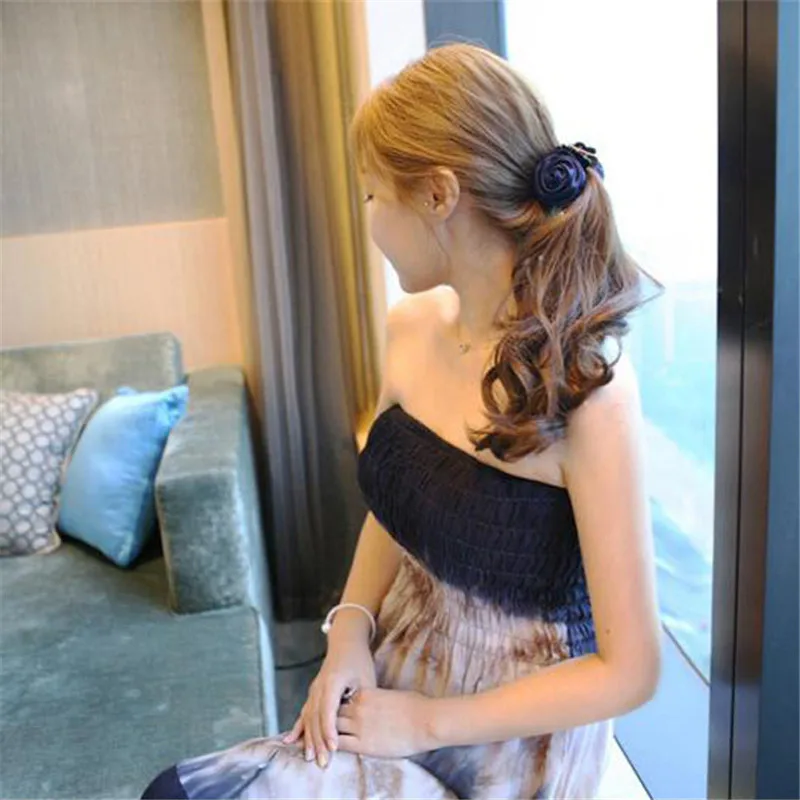 1 шт. разноцветная розовая заколка для волос цветок ткань модные аксессуары