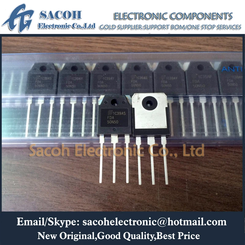 

10Pcs FDA50N50 or FDA50N50S 50N50 TO-3P 50A 500V Power MOSFET transistor