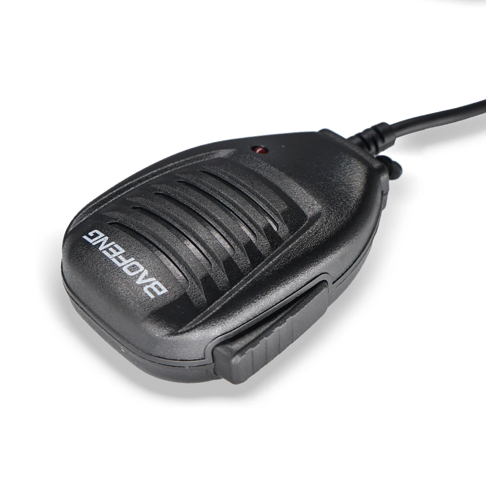 100 baofeng walkie talkie microphone mic speaker dual ptt for baofeng ham radio bf888s uv82 uv5r uv6r two way radio accessories free global shipping